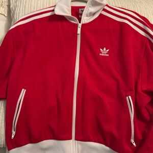 Adidas Red and White Apparel